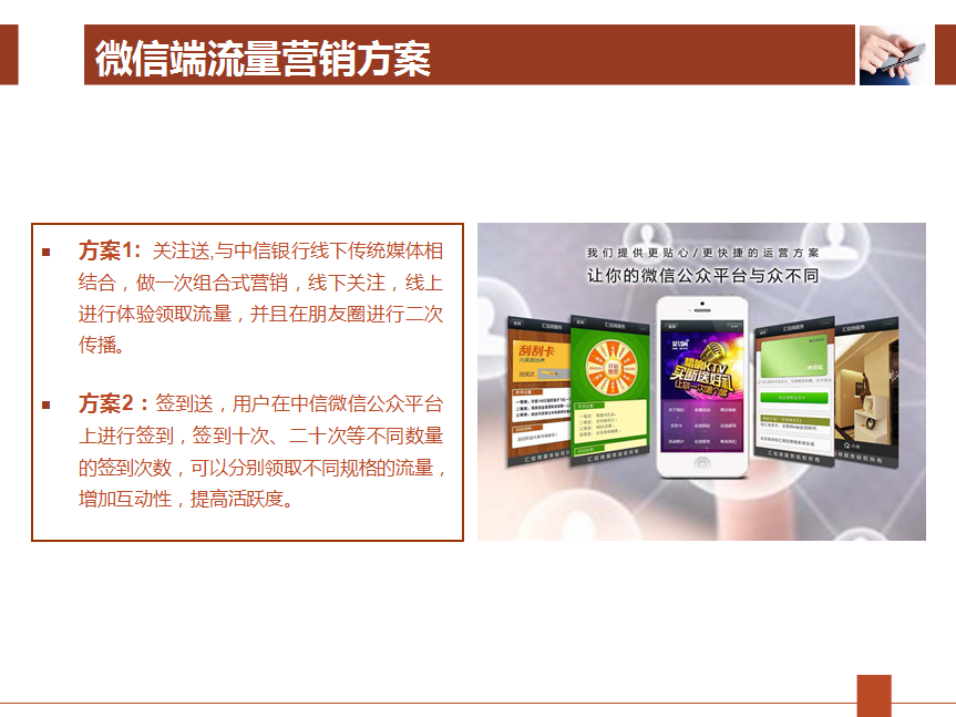 中信银行微信手机端流量营销方案